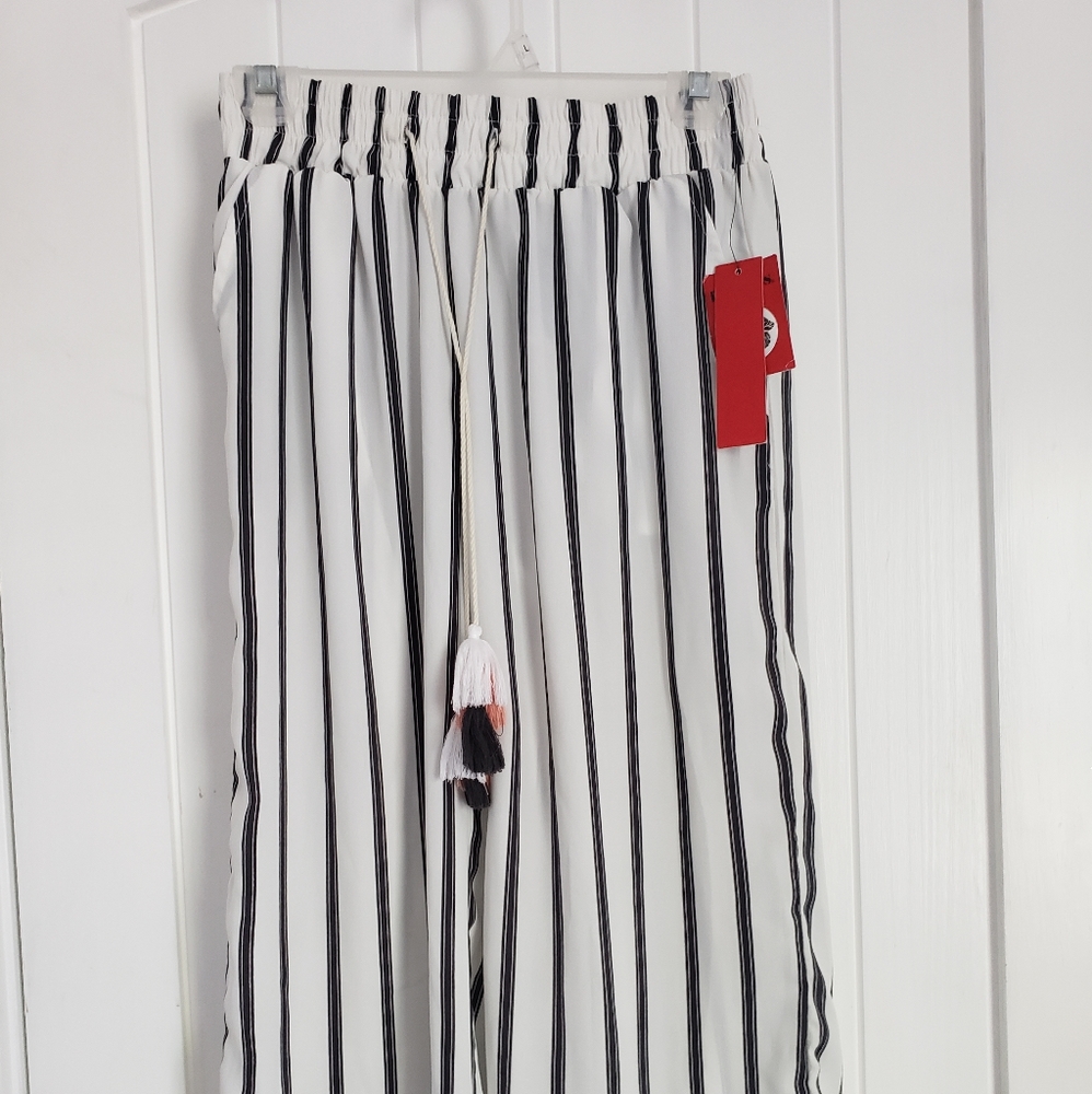 Striped Wide Leg Pants